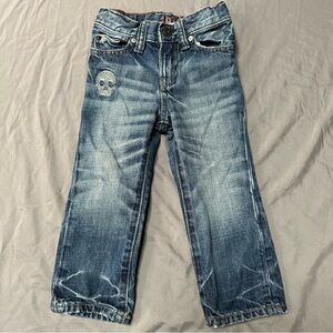 Baby Gap 1969 Whiskered Jeans with Embroidered Skull